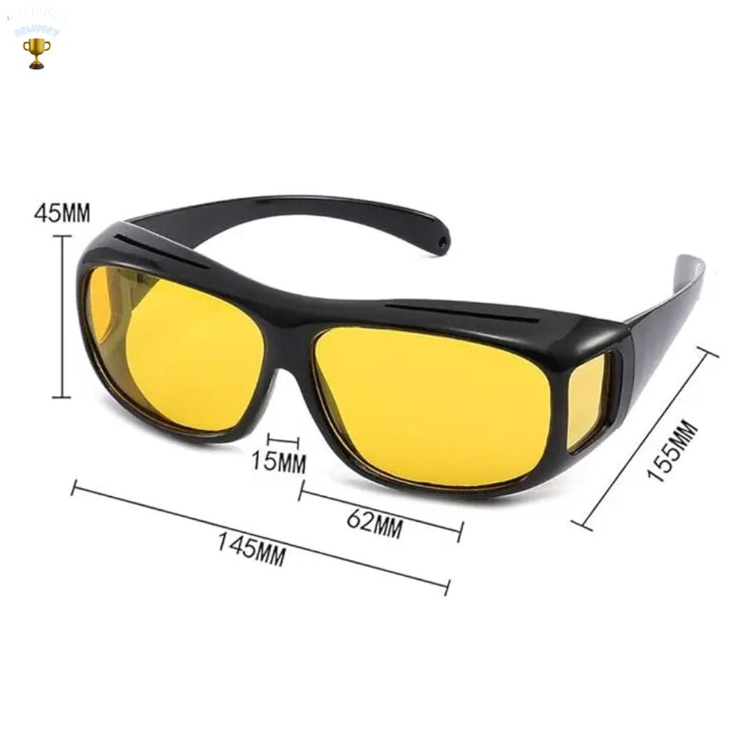 Lentes HD Vision ® - Visión clara de noche (incluye gafas de día y noche)
