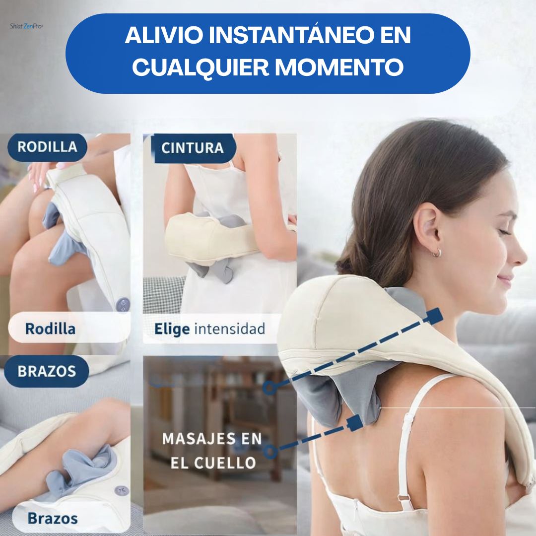 Shiat ZenPro® – Masaje real con calor calmante