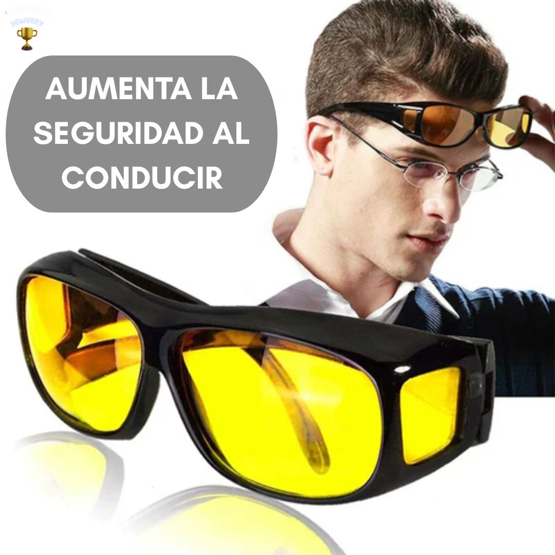 Lentes HD Vision ® - Visión clara de noche (incluye gafas de día y noche)