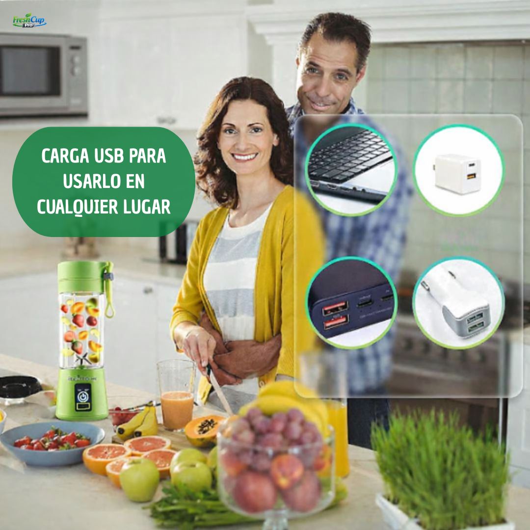 FreshCup Pro® - Disfruta batidos en cualquier lugar