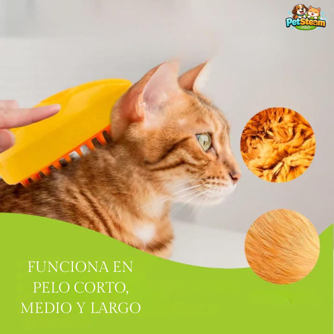 PetSteam Pro® - Cepilla y limpia el pelaje fácil
