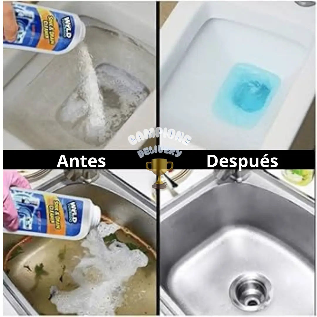 Polvo Limpiador De Drenaje, Flujo Libre Inmediato