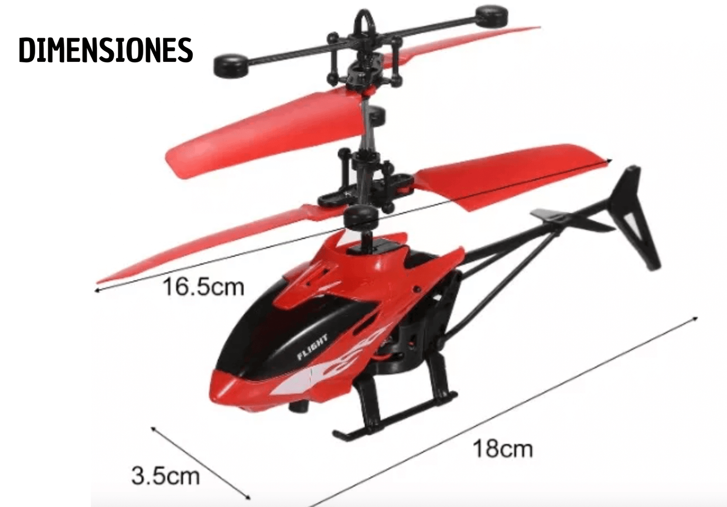 Helicóptero Con Sensor y Control Remoto