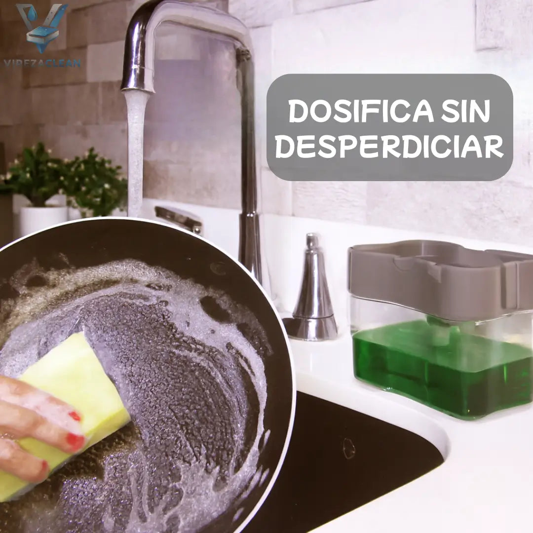 DISPENSADOR JABÓN LAVALOZA VIREZACLEAN® - Menos desorden, más practicidad