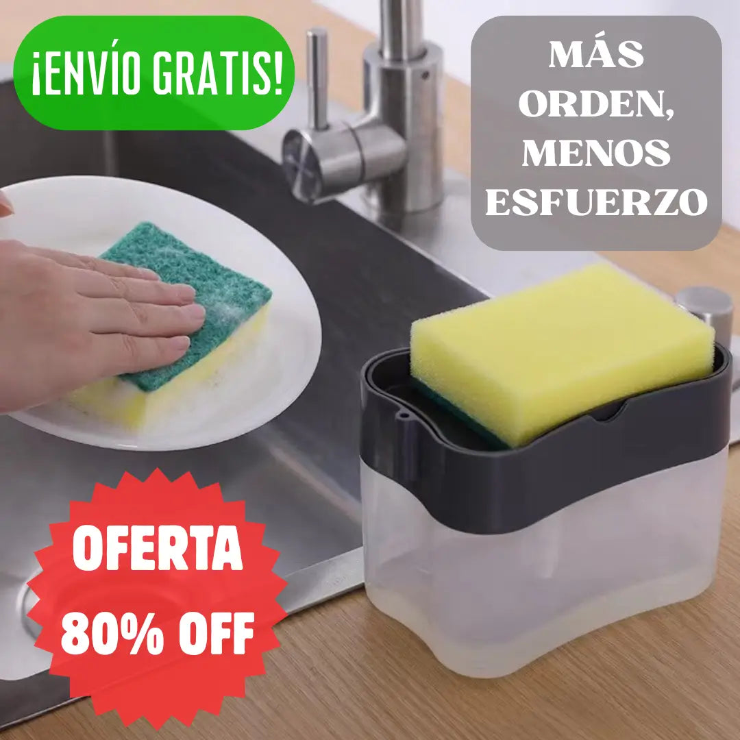 DISPENSADOR JABÓN LAVALOZA VIREZACLEAN® - Menos desorden, más practicidad