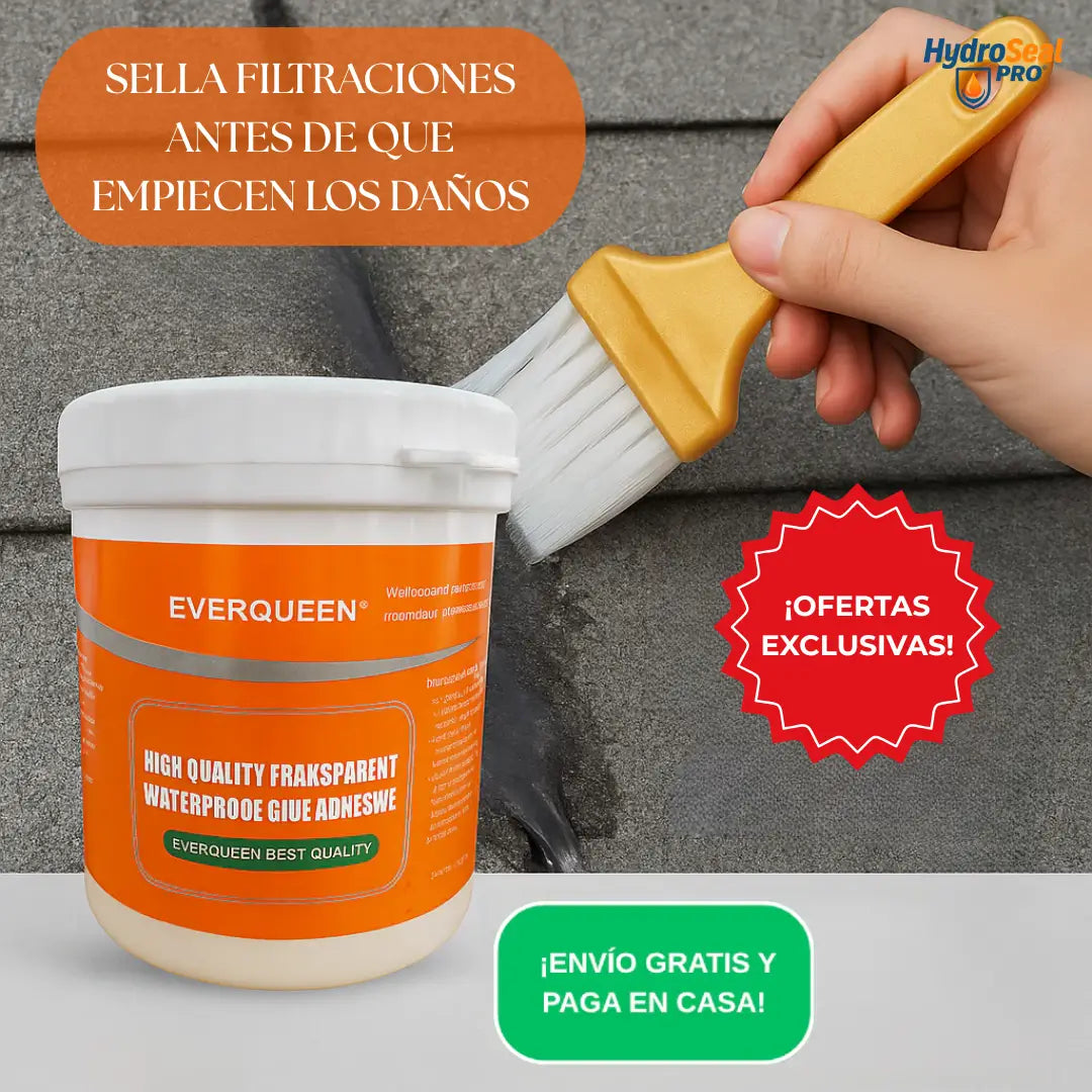 HydroSeal Pro® - Sella filtraciones sin cambiar el color (¡con una brocha de regalo!)