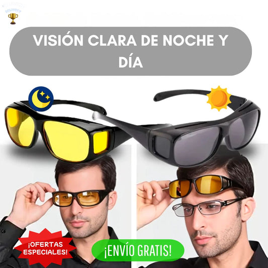 Lentes HD Vision ® - Visión clara de noche (incluye gafas de día y noche)