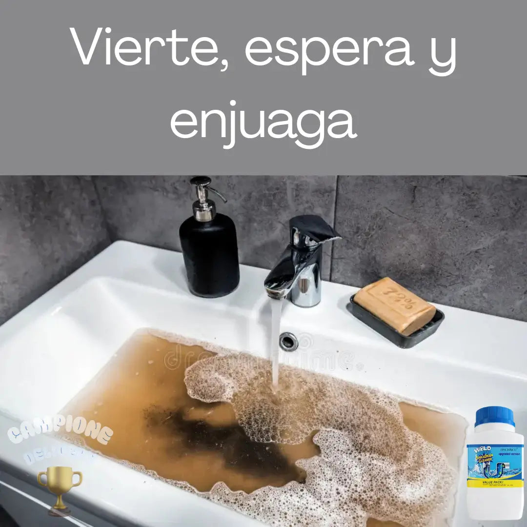 Polvo Limpiador De Drenaje, Flujo Libre Inmediato